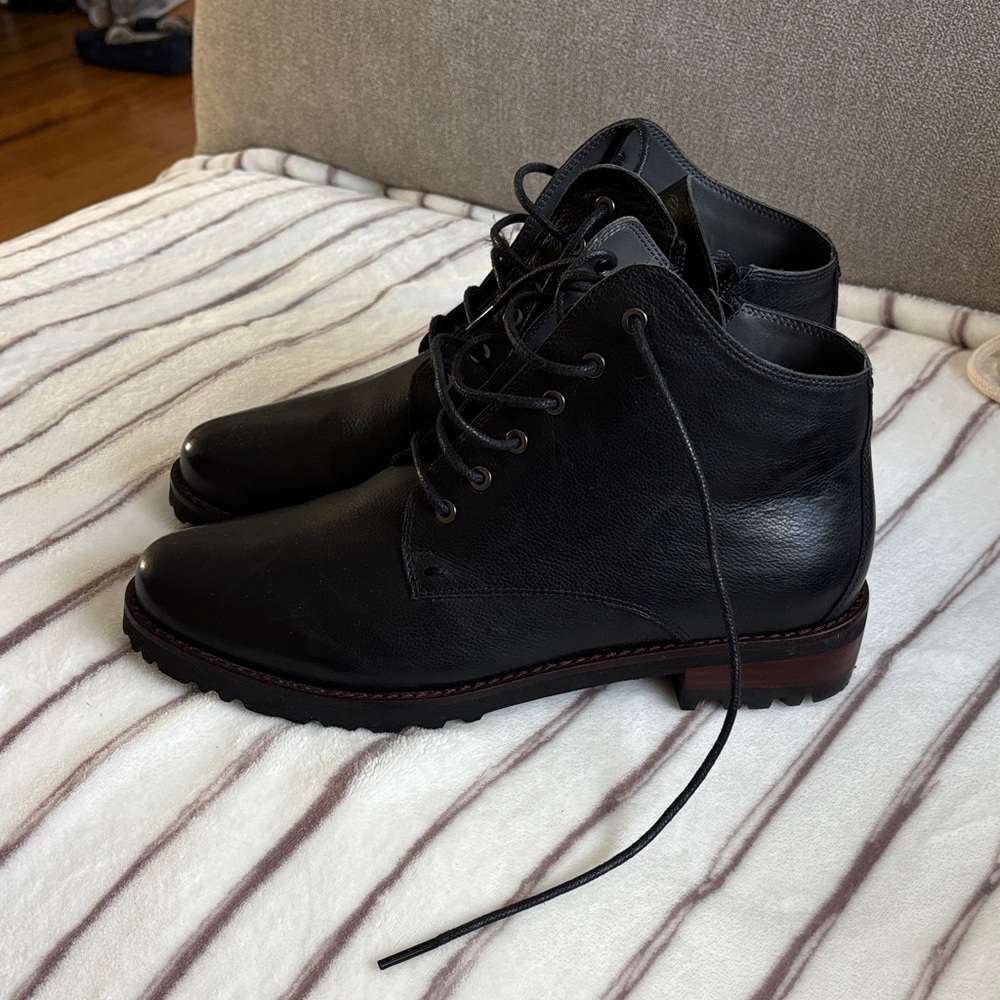 Spring Step Black Ankle Boots